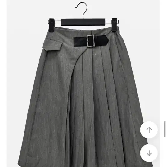 하프 벨트 스커트 Half pleats belt skirt