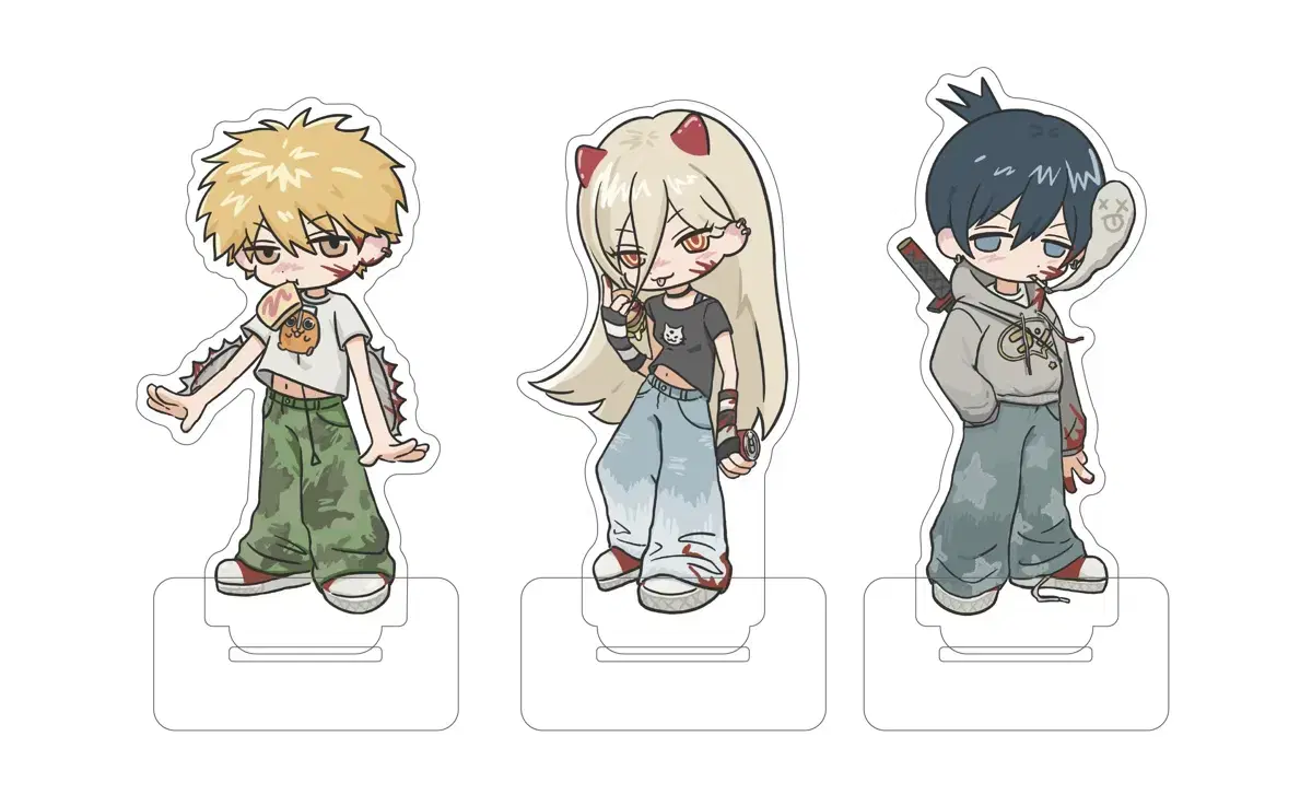 Bulk) Chainsaw Man unofficial goods acrylic Postcards