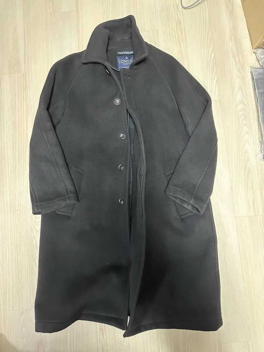 LondonTradition Balmacan Coat Black Size 40