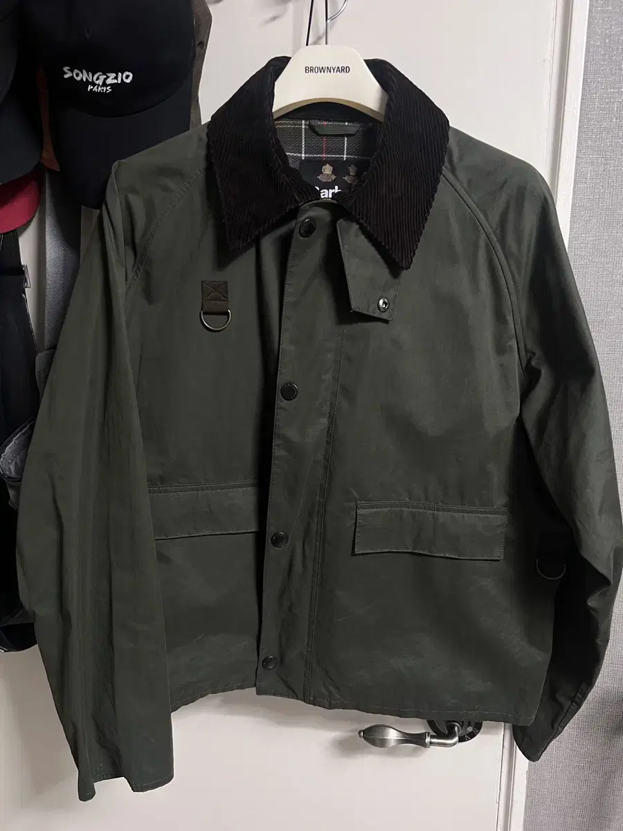 Barbour Space Nonwax Olive 23FW XL