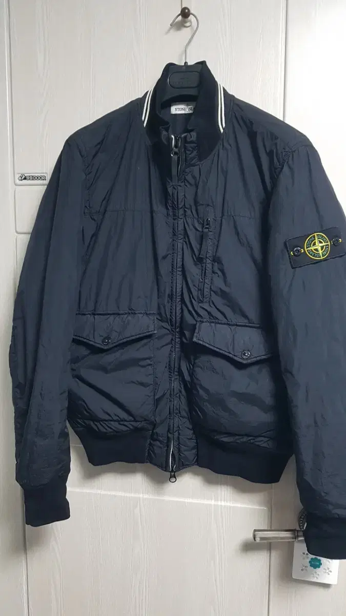 Stone Island 30th Anniversary limited edition Garment Dying Bomber Jacket Size L Navy