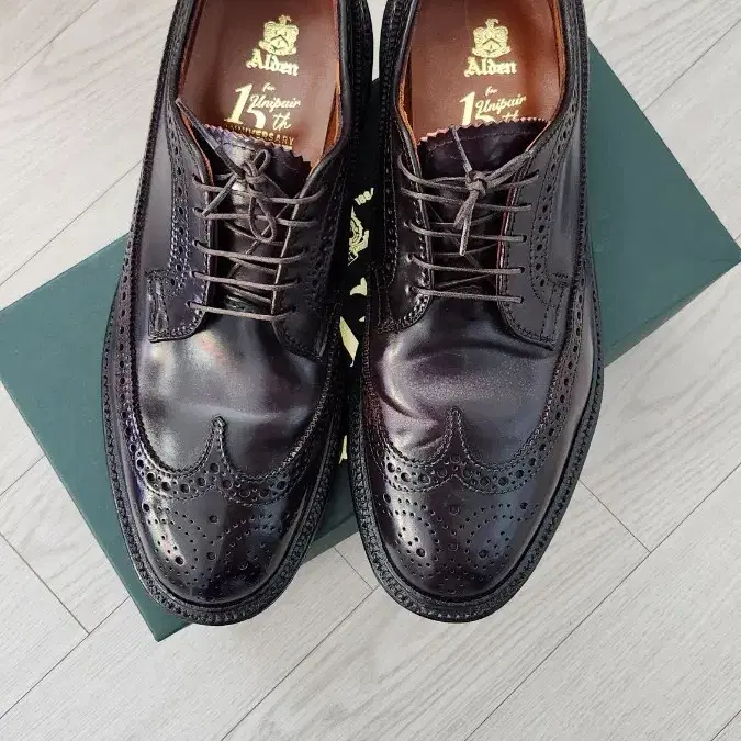 알든 ALDEN,975 Color8 Cordovan Long Wing