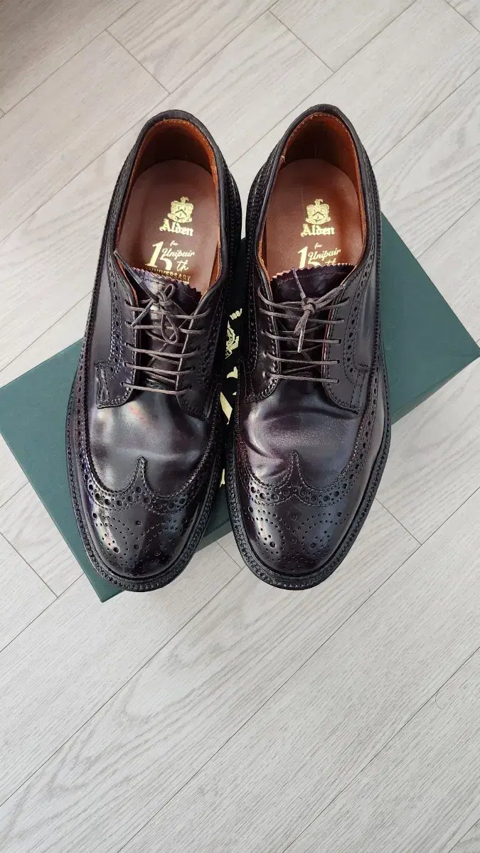 알든 ALDEN,975 Color8 Cordovan Long Wing