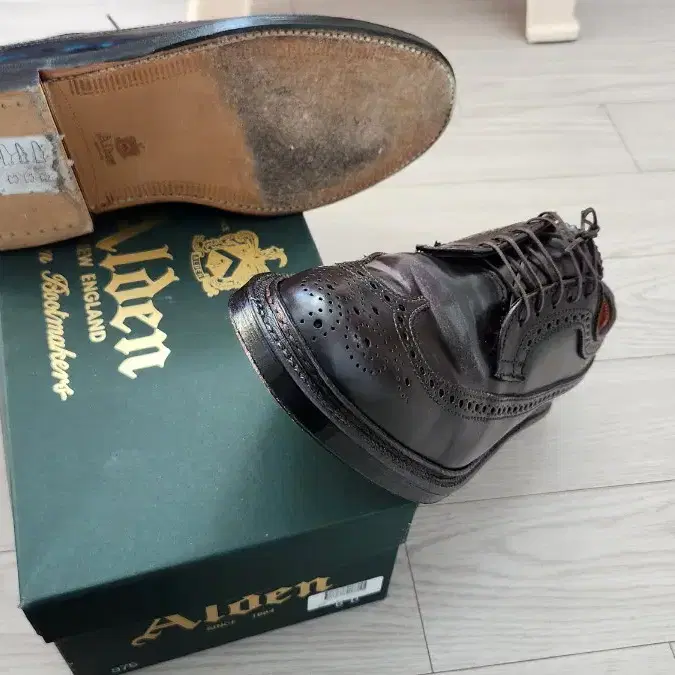 알든 ALDEN,975 Color8 Cordovan Long Wing