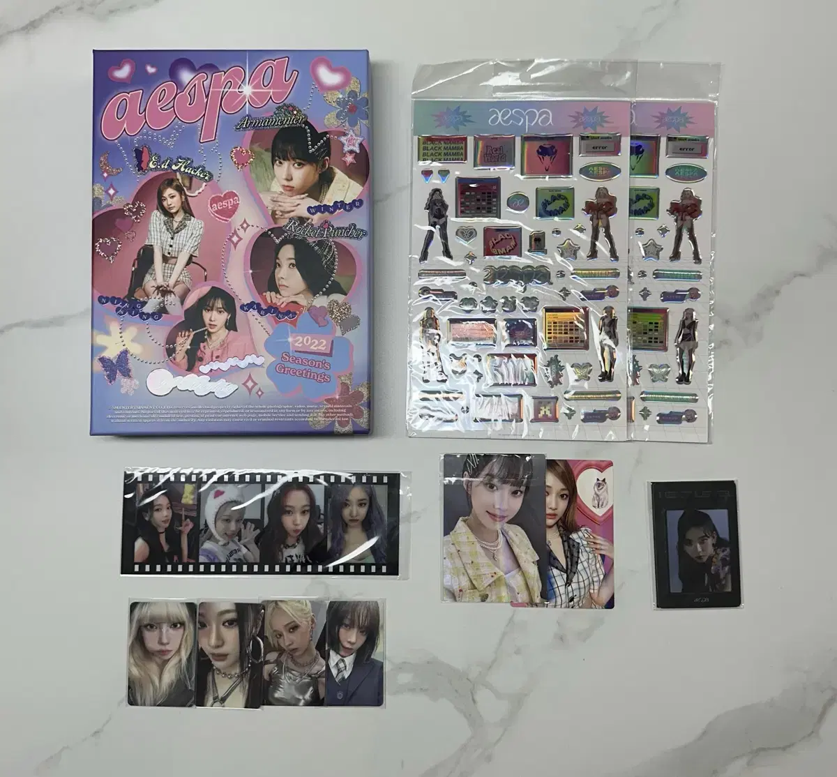 Aespa karina winter ningning photocard Unsealed albums seasons greetings md WTS