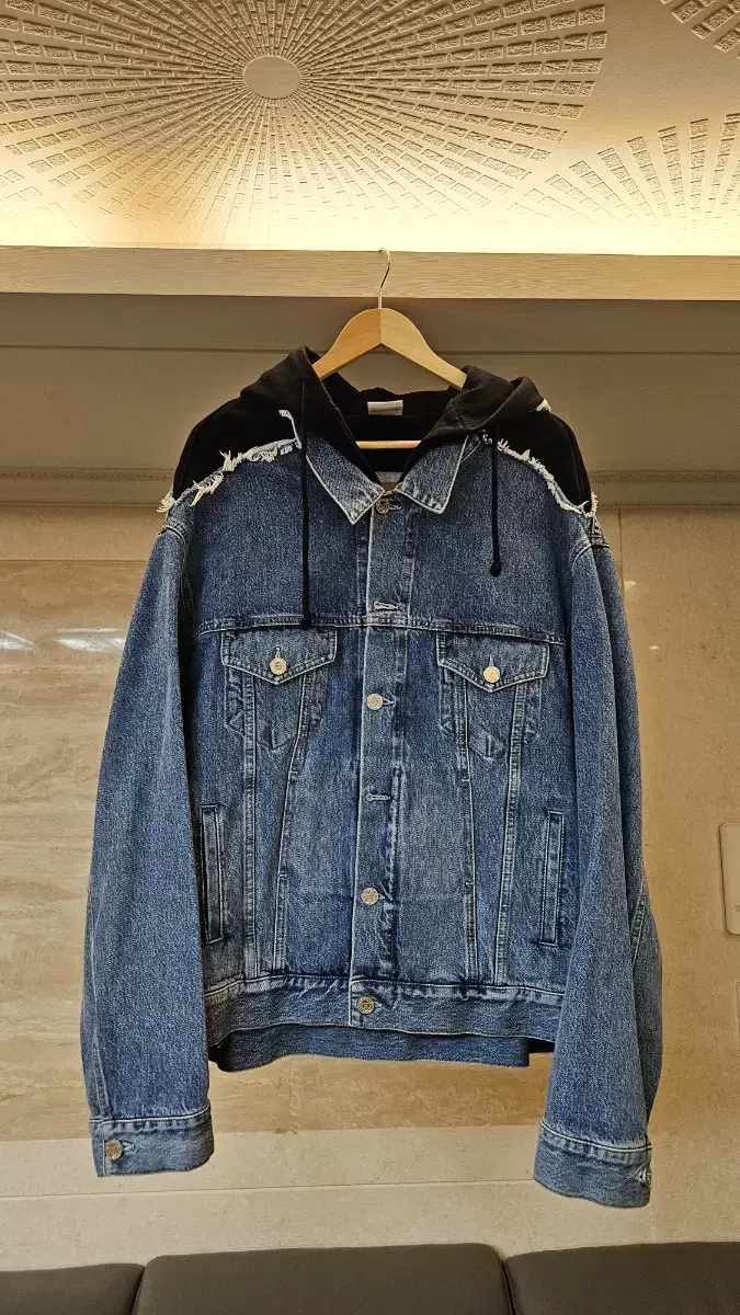 [L]Vetements Denim Hooded Jacket