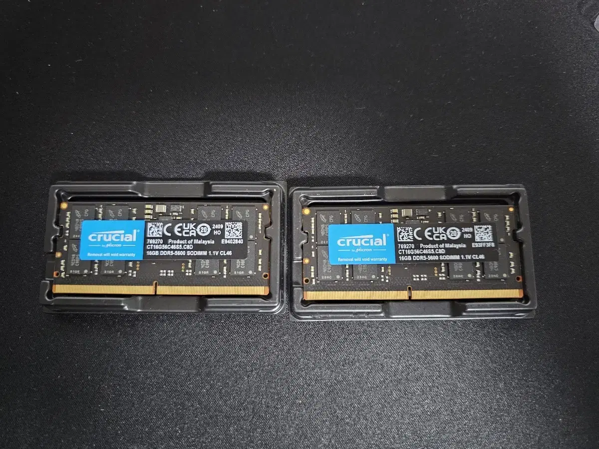 [택포] 마이크론 DDR5 5600 32GB(16x2) 노트북용 램