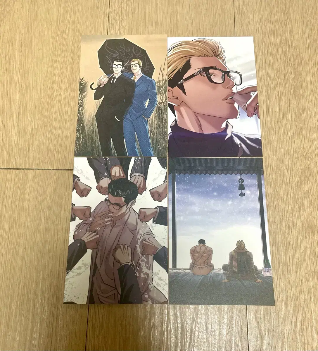 AppearanceOutside of the jungwoo Jonggeon Zuu Set of 4 postcards