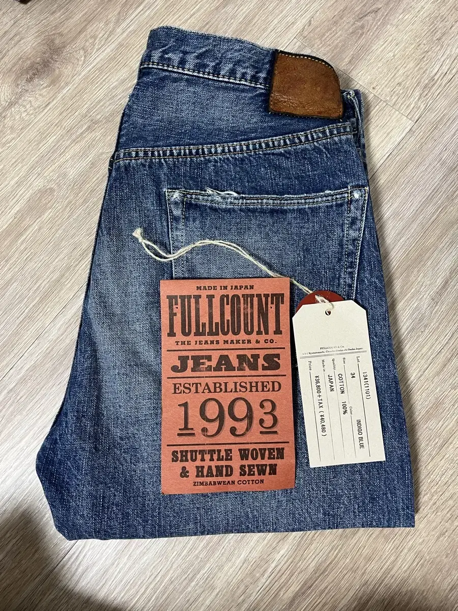 Full Count Dartford 1101 Size 34 (New)