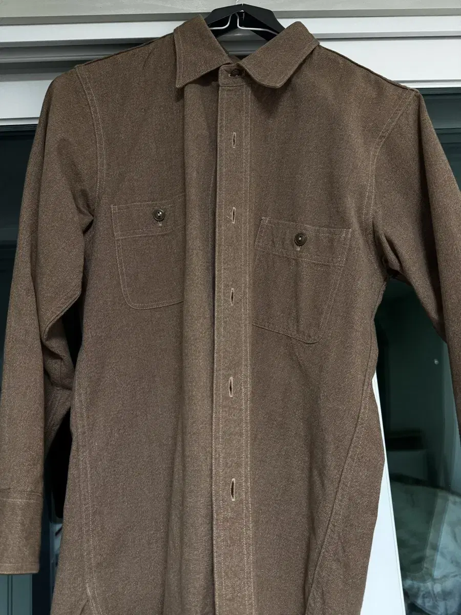 Eracco Brown Chambray Shirt