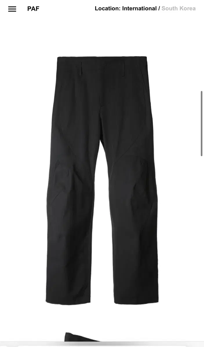 [m]  paf 5.0 TROUSERS RIGHT (BLACK)