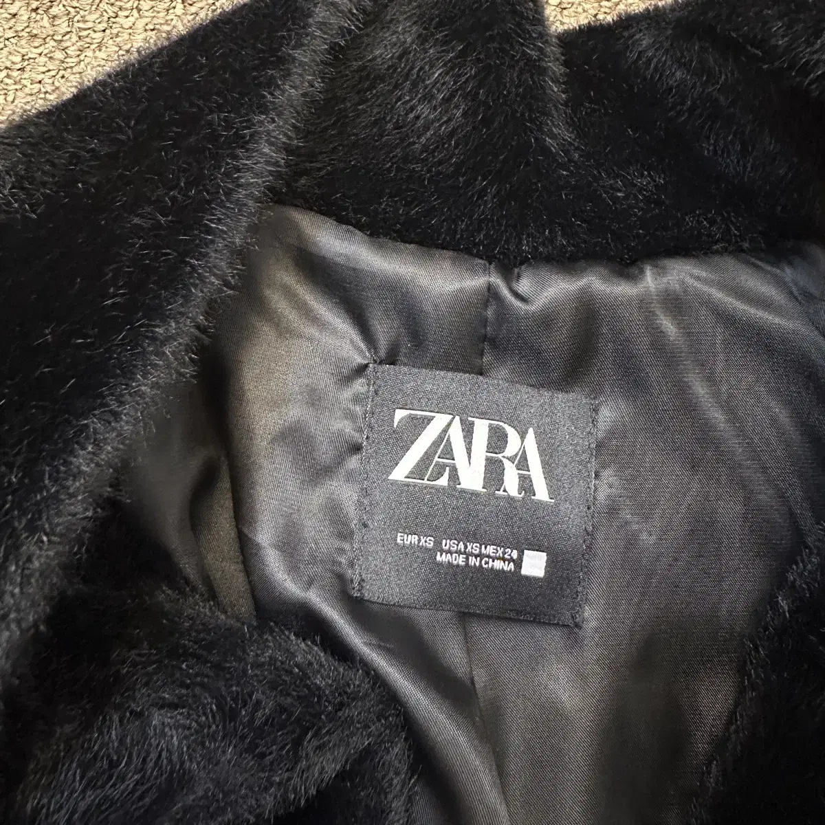 자라 zara 인조퍼 봄버 재킷 (2023 FW)