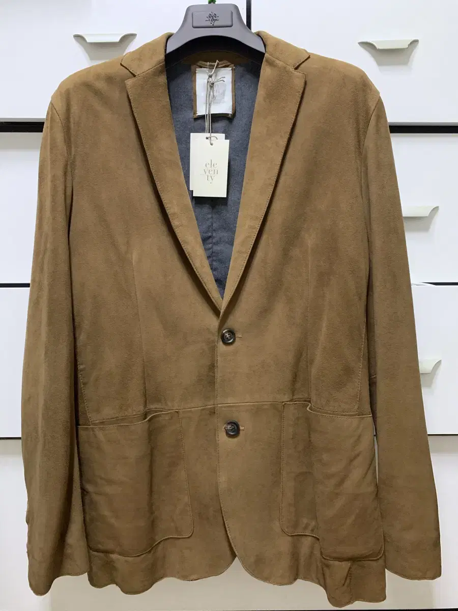 Eleventy Eleventy Goat Suede Jacket Size 48