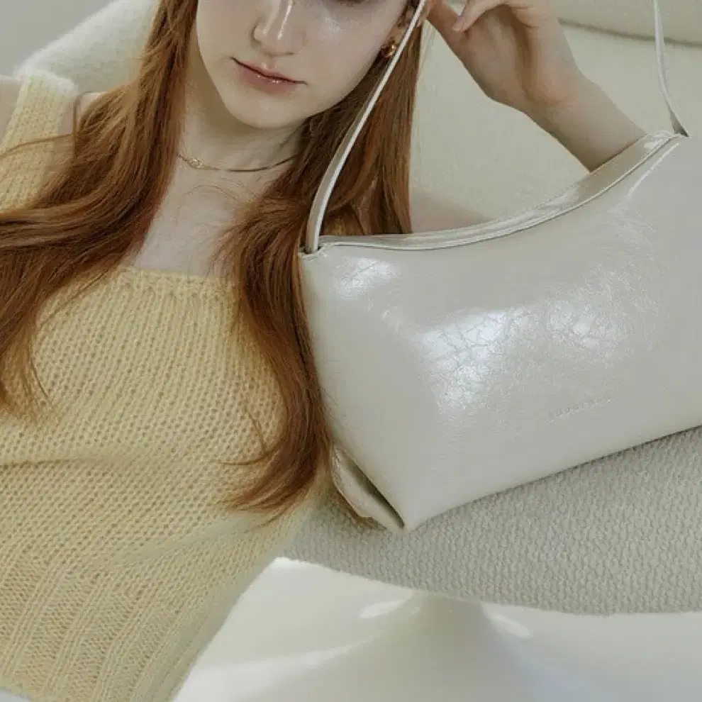 Ndearose 앤딜로즈 Look bag 룩 숄더백 ivory