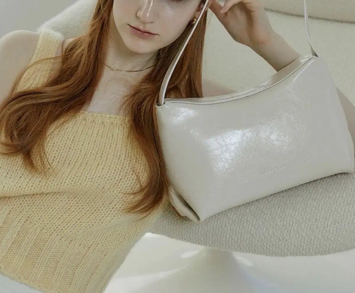 Ndearose 앤딜로즈 Look bag 룩 숄더백 ivory