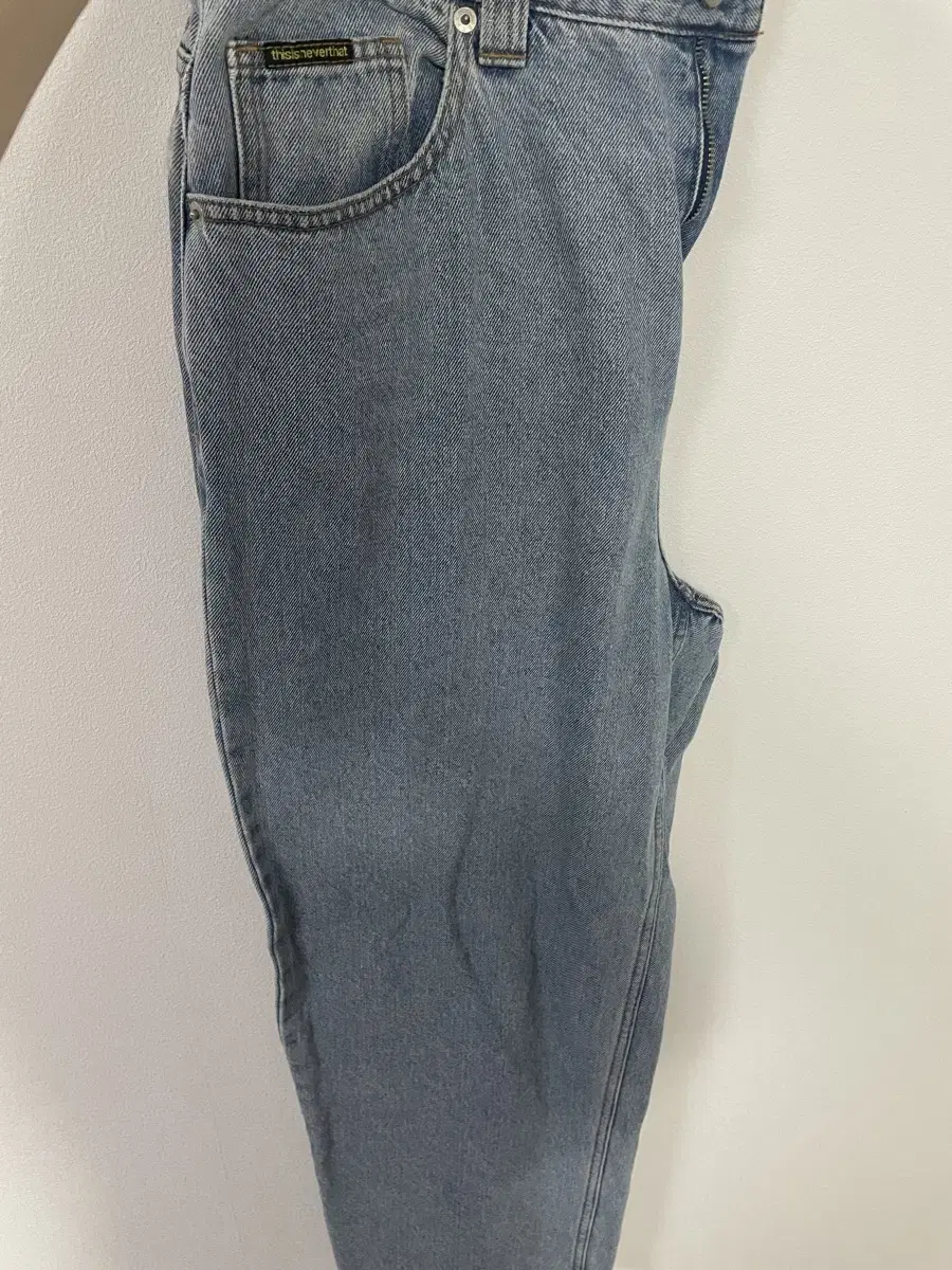 Dinedat Wide-leg Denim Pants L