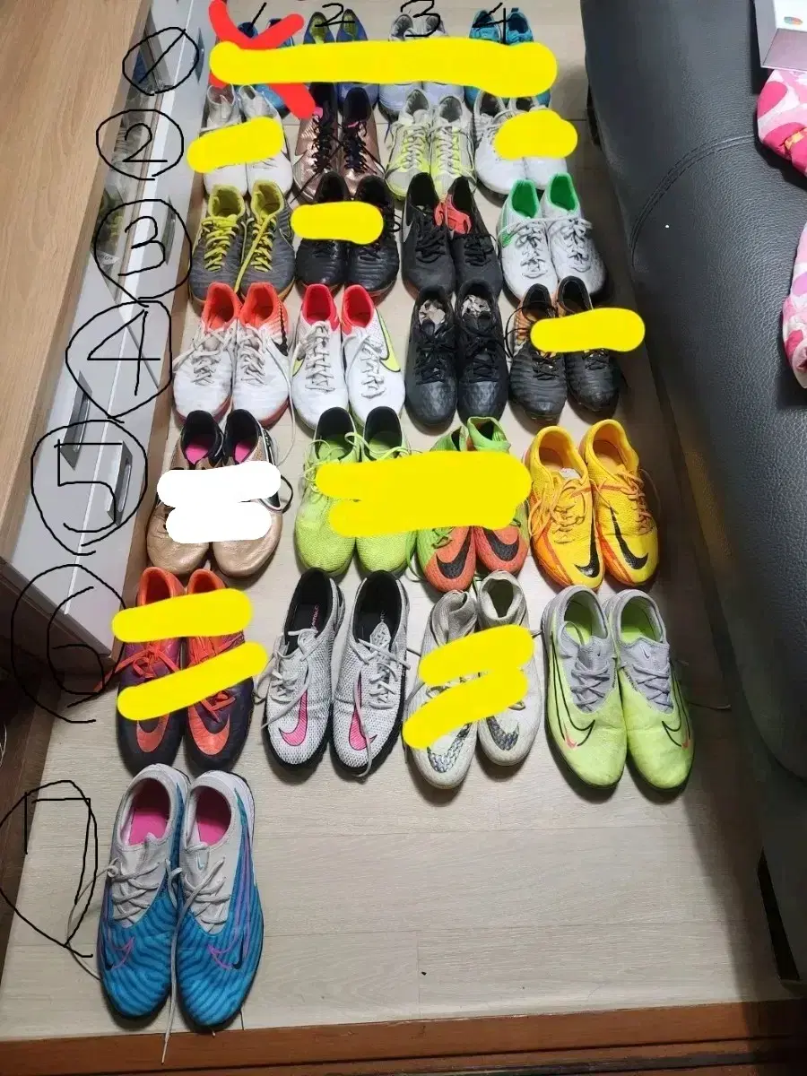 Nike soccer cleats organized by type (FG, AG, TF)