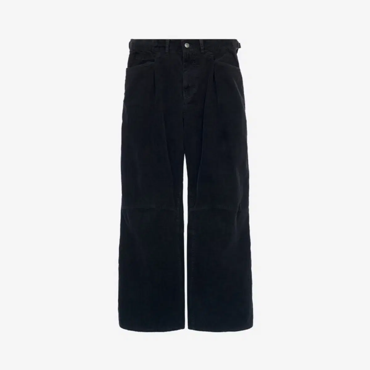 [3] Polyester Goshima Pants Corduroy Bleached Black