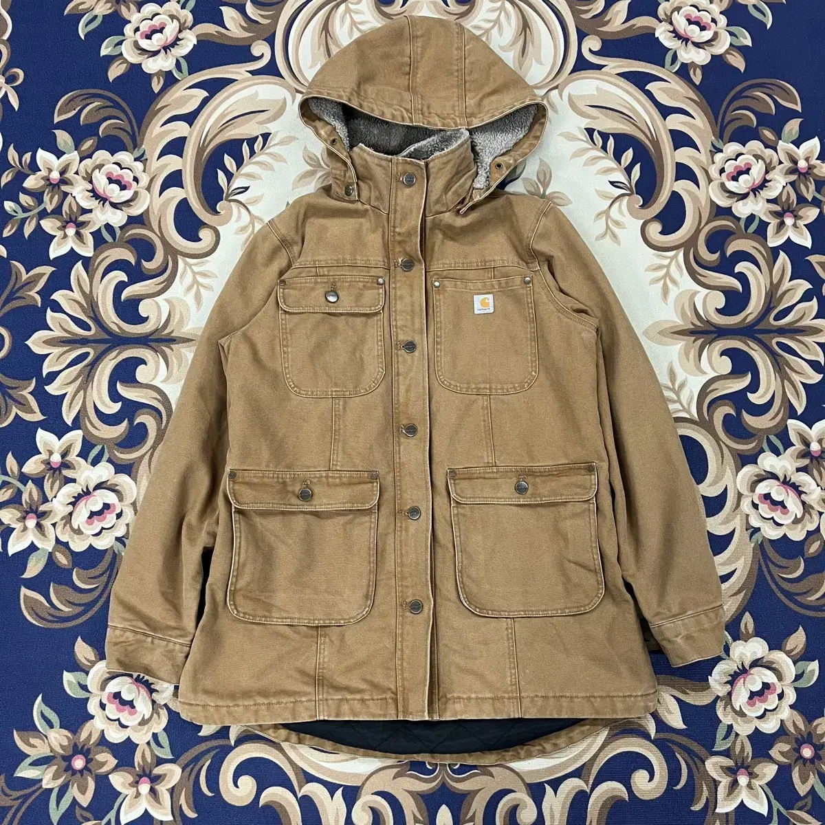 (M)Calheart Hooded Work Jacket (detachable hood)