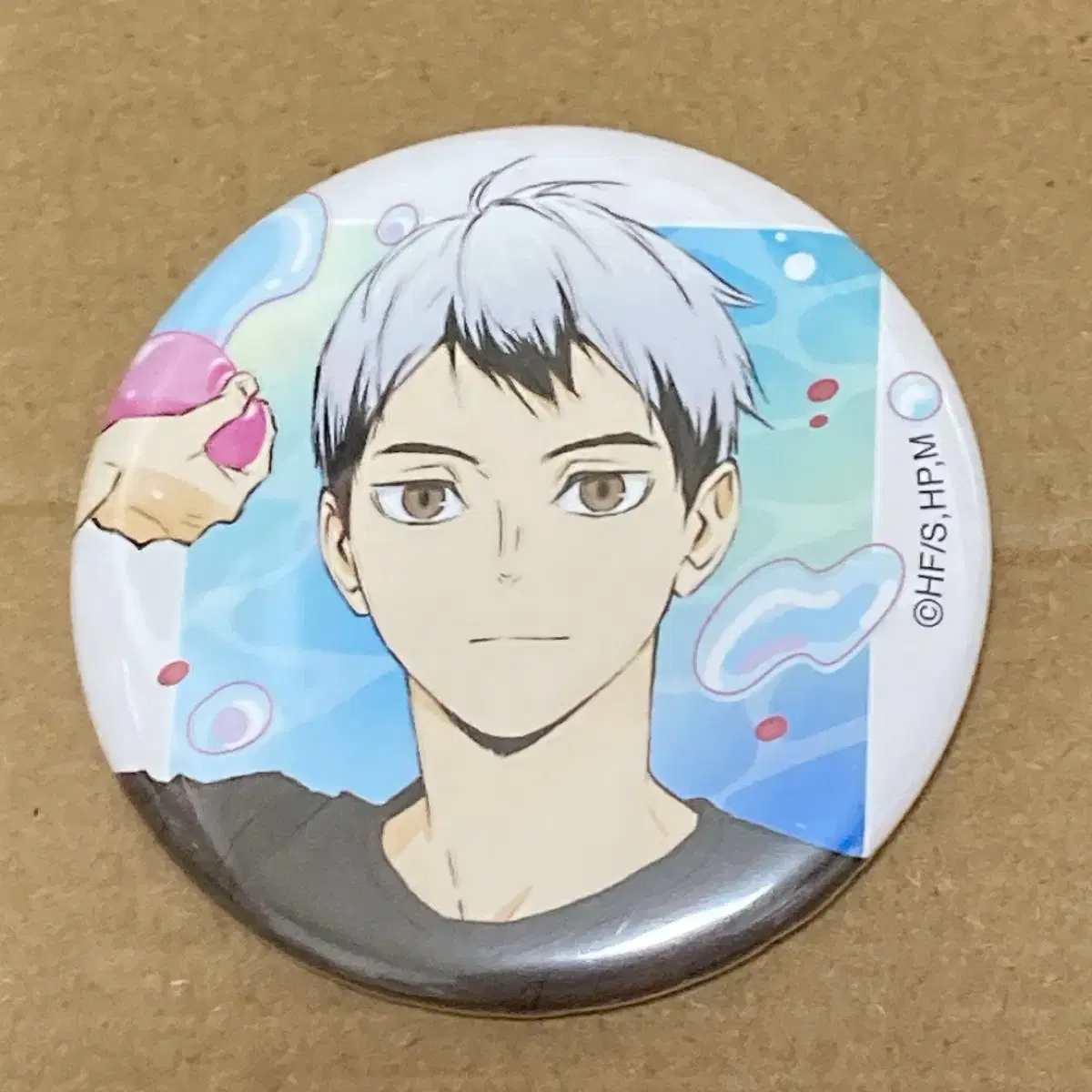 Haikyuu Kita Shinsuke Water Play Can Badge