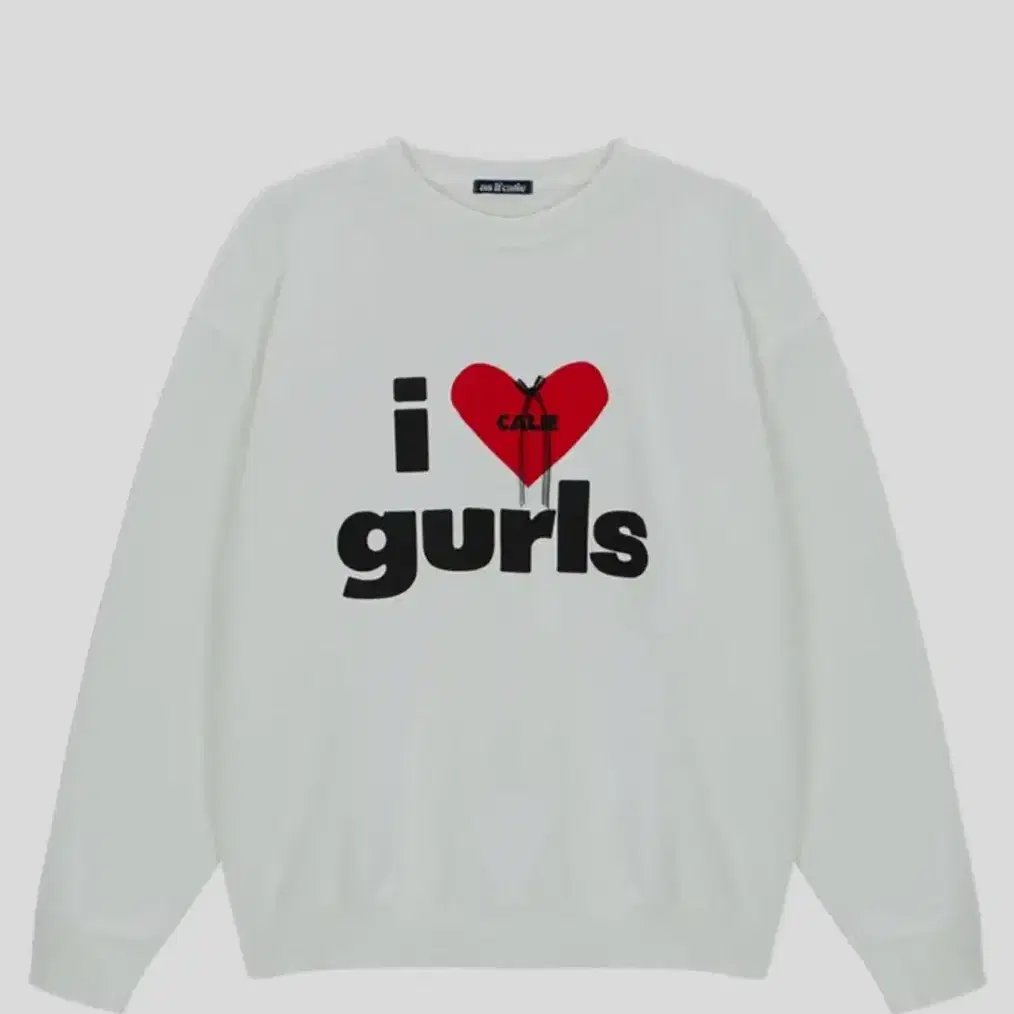 에즈이프캘리 맨투맨 CALIE GURLS SWEATSHIRT WHITE