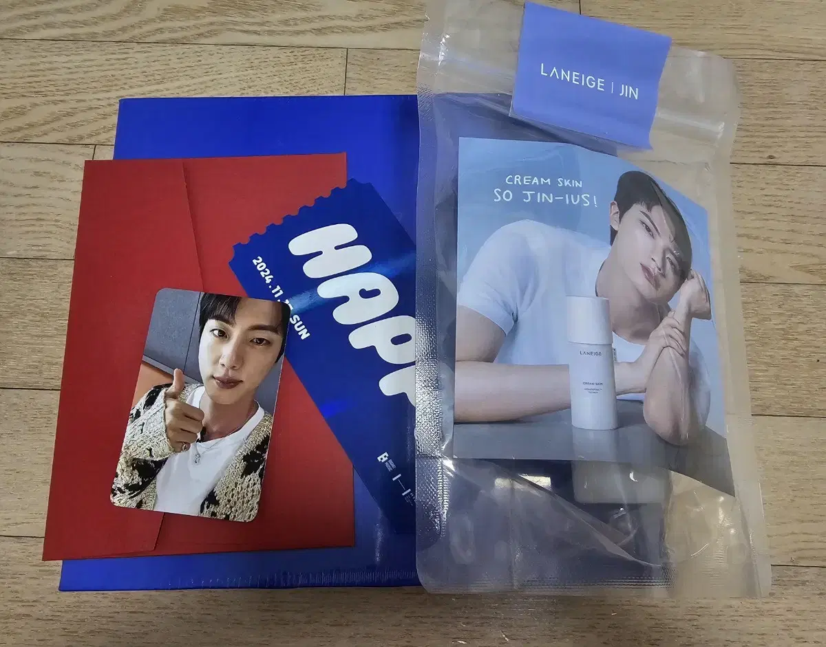 BTS Seokjin Jangchung Happy showcase full set of reverse jogong (unsealed)