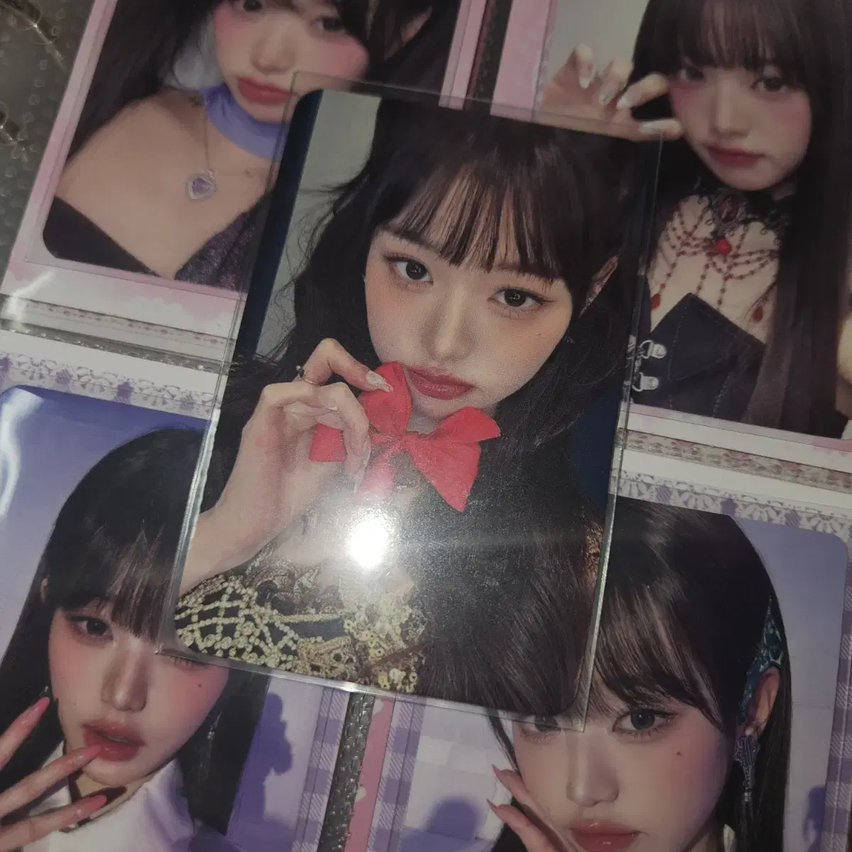 ive jang wonyoung main soundwave ribboning photocard