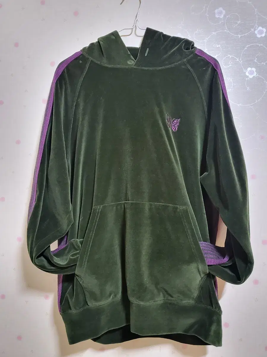 Needles velvet hoodie