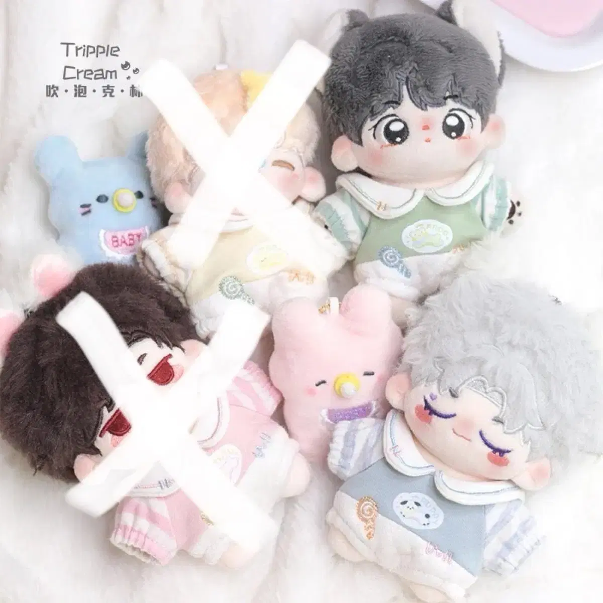 10cm Somyi Doll Clothes Simple Baby Green bloo in bulk