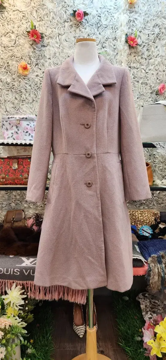 HANAE MORI Luxury Long Coat (Momo + Silk Blend)