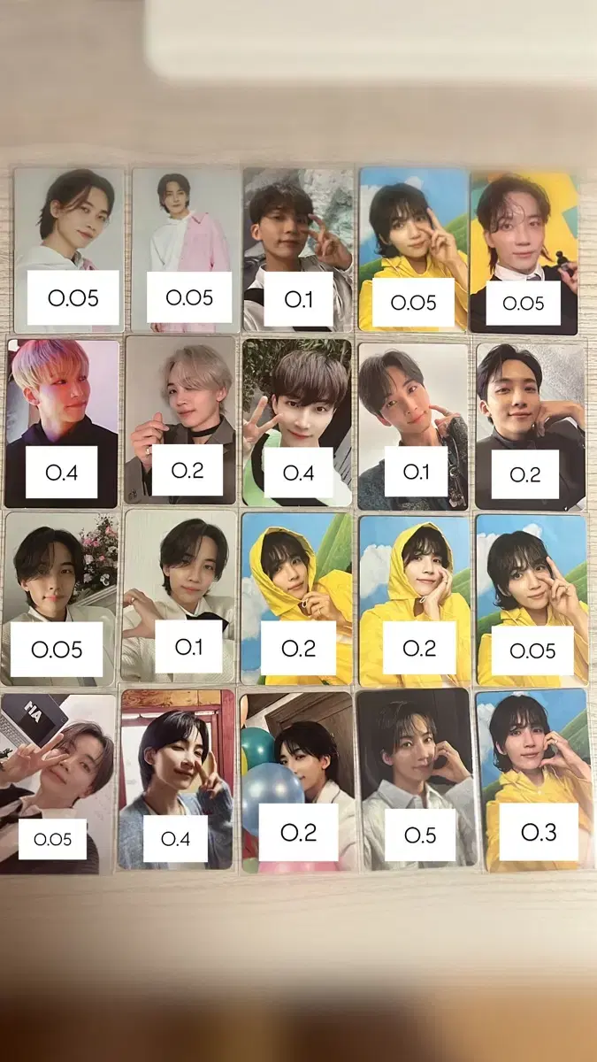 Seventeen jeonghan photocard sells