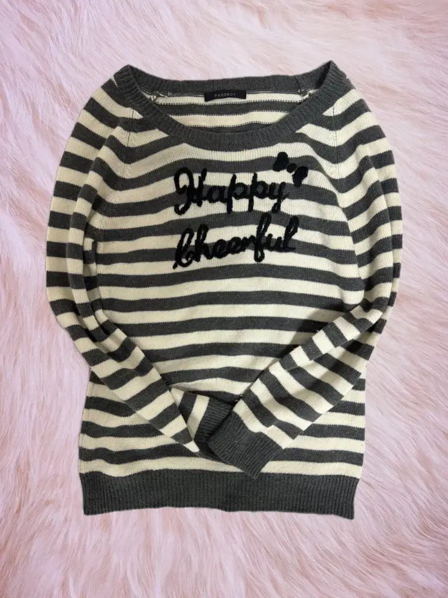 STC Etchy Vintage Gray Striped Knit