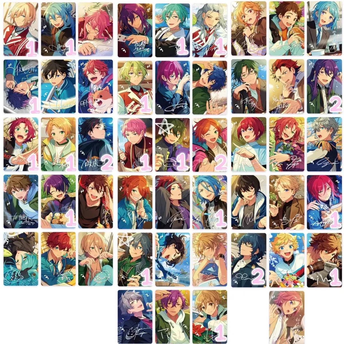 Ensemble Stars Korea Limited photocard 5 tools in one package