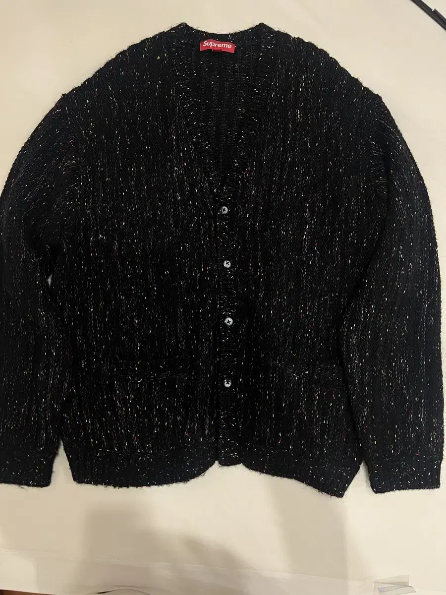 Supreme (L size )Confetti Cardigan Black