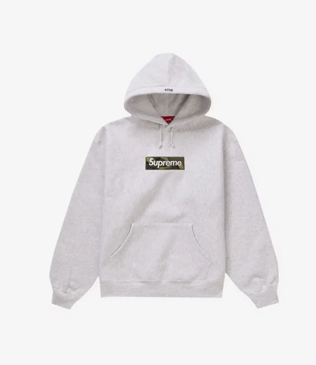 Supreme 23 Camo Box Ash Gray Hoodie