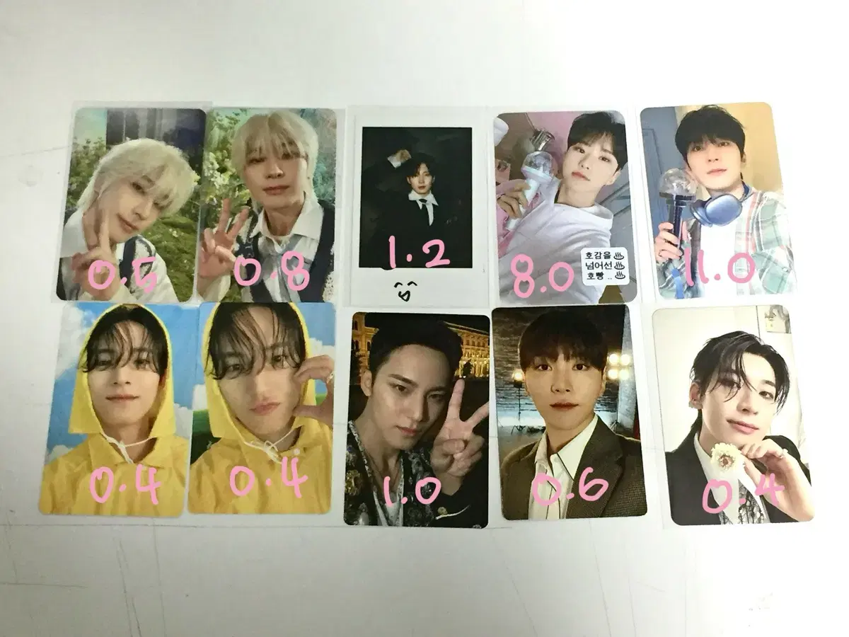 Seventeen kwon soonyoung hoshi jeon wonwoo kim mingyu boo seungkwan photocard WTS