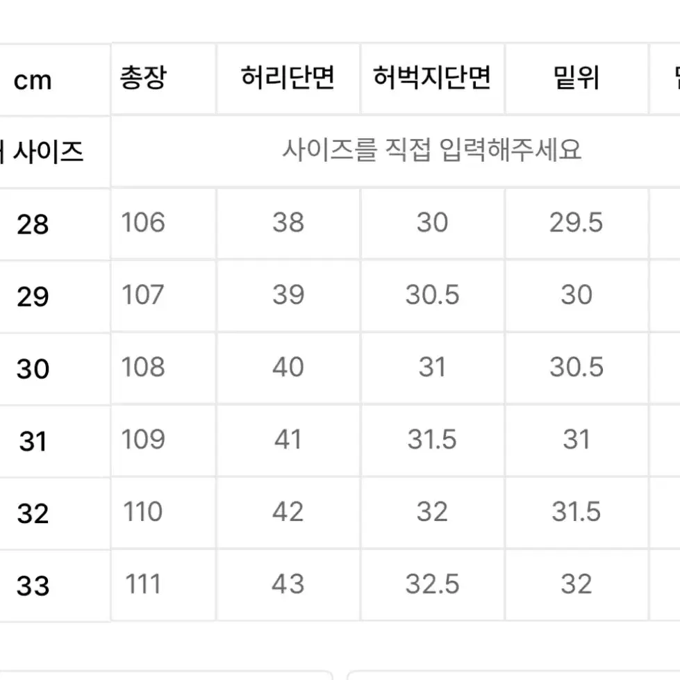 모드나인 흑청 Black Magic MOD7s 29사이즈 팝니다