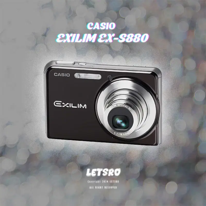 [박스셋] 카시오 CASIO EX-S880 블랙 빈티지 레트로 디카