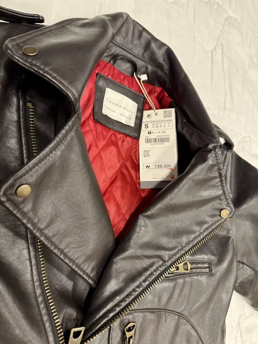 Zara Vegan Leather and Leather Rider Jacket