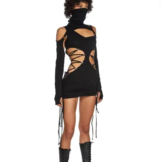 돌스킬 Dollskill REPLAY CUT OUT LACE UP드레스