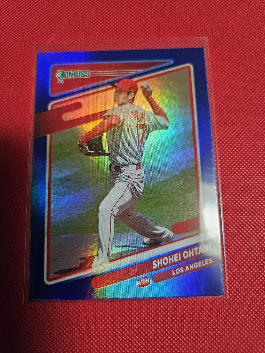 오타니 2021 Donruss Holo Blue 카드