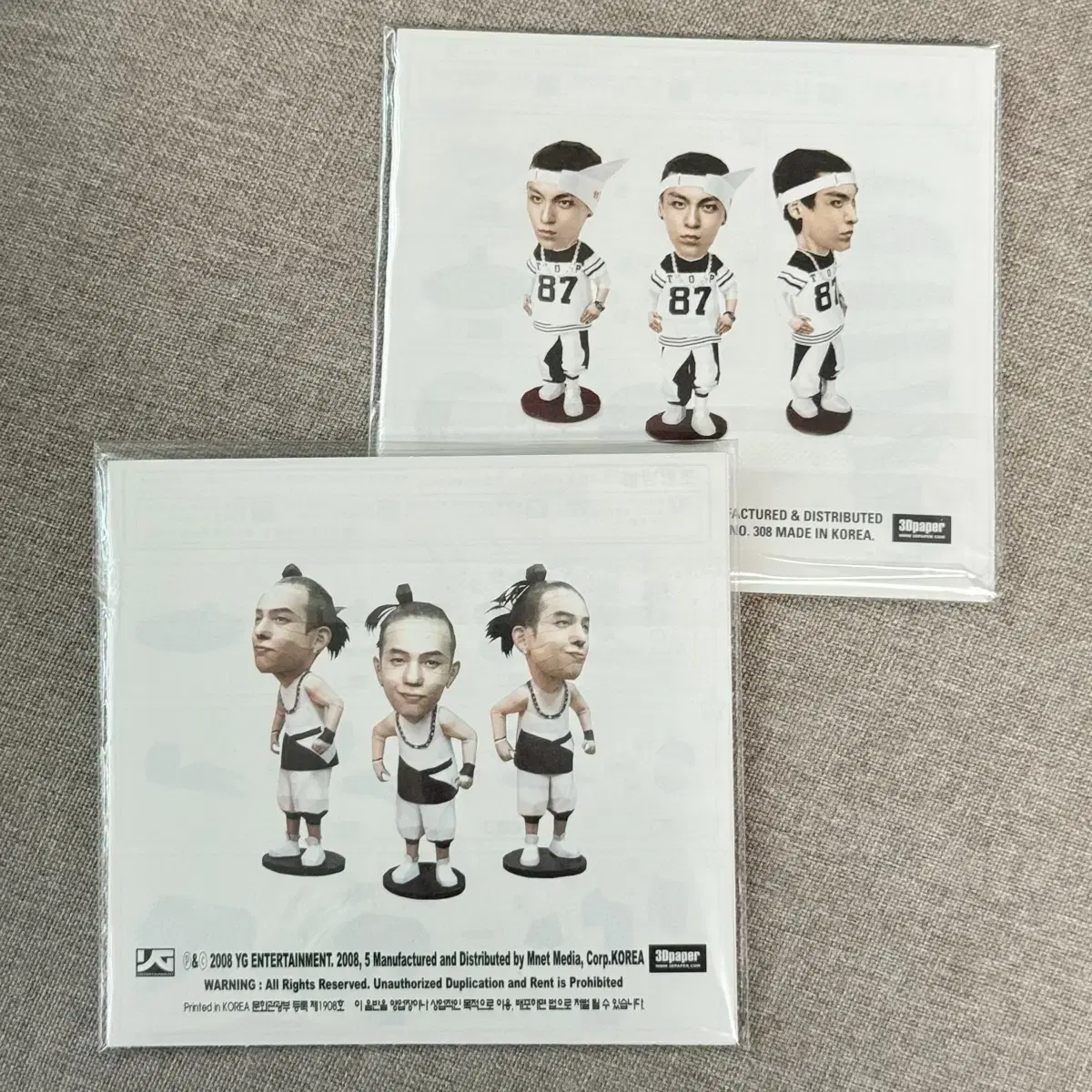 Big Bang official goods G-Dragon Top 3D Paper Doll kit G-Dragon Top Unsealed