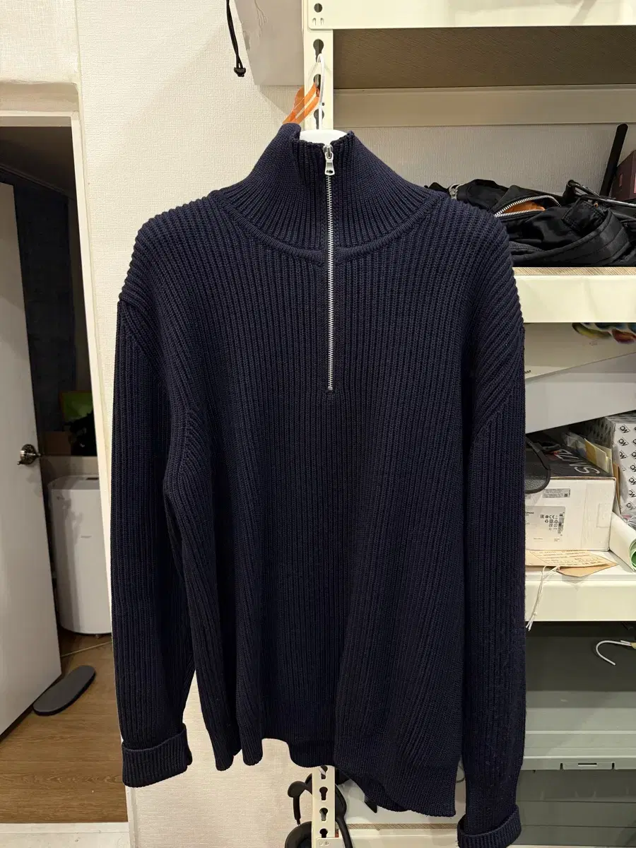 Andersen Andersen Half Zip Up Navy XL