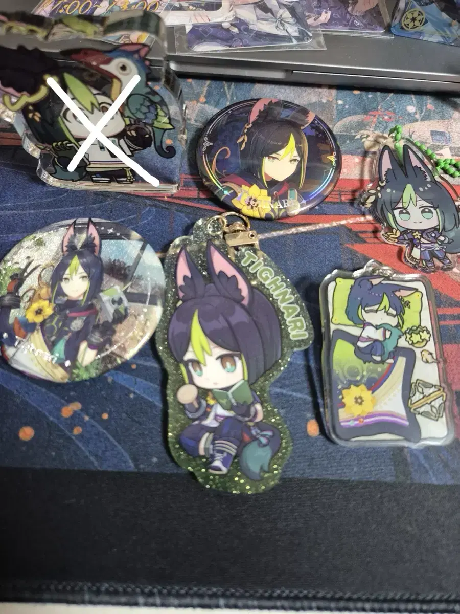 Genshin Impact Tainari Merchandise Disposal Hoyofair acrylic a d a p r keyring Stand Can Badge