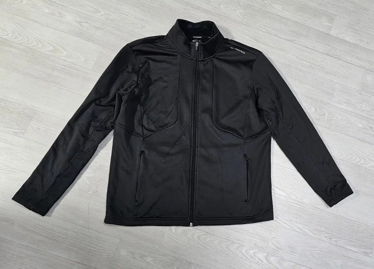 Big-Size.Prospect.Bonding.Woolen.Zip-up.Jacket.Men.105Black.