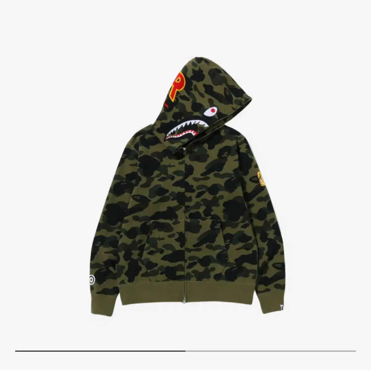 Vape PONR First Camo Shark Hoodie Green Green Cage