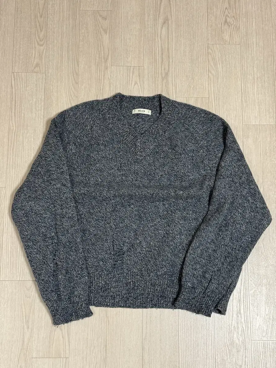 V-neck knit sweater at the belle bloo