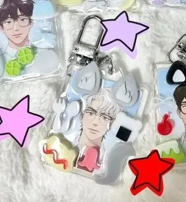 Plave eunho Resin Keyring Cost Yangdo Namstrawberry