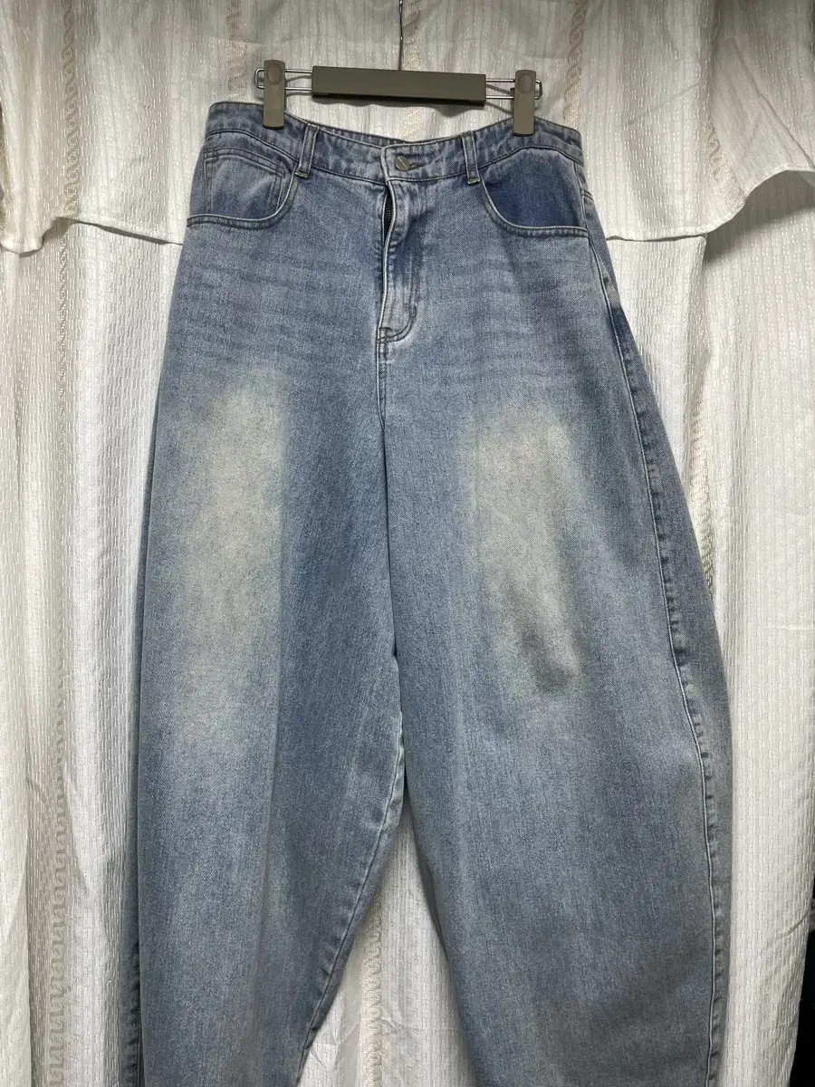 Sickle Pawned Balloon Fit Denim Pants