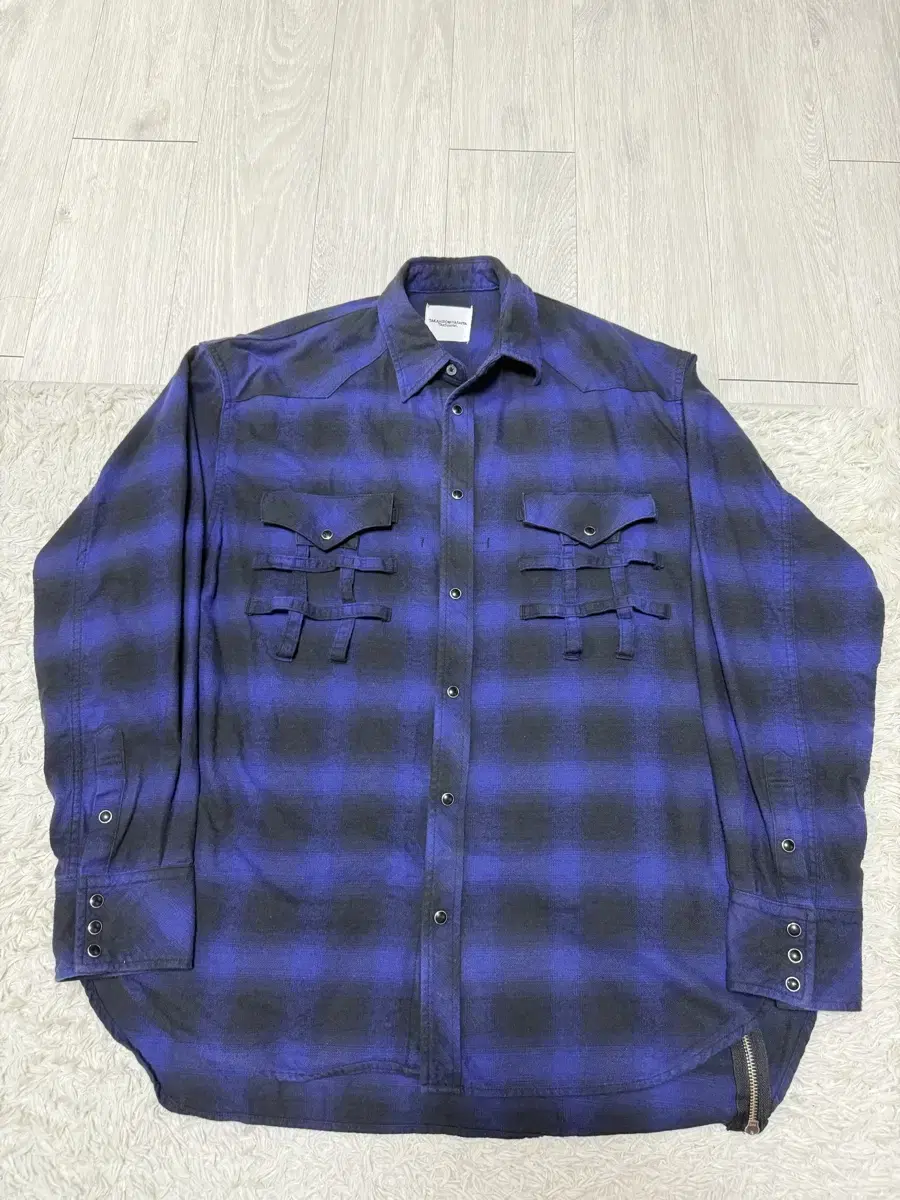 (46)Soloist Flannel Western Zip-Up Shirt